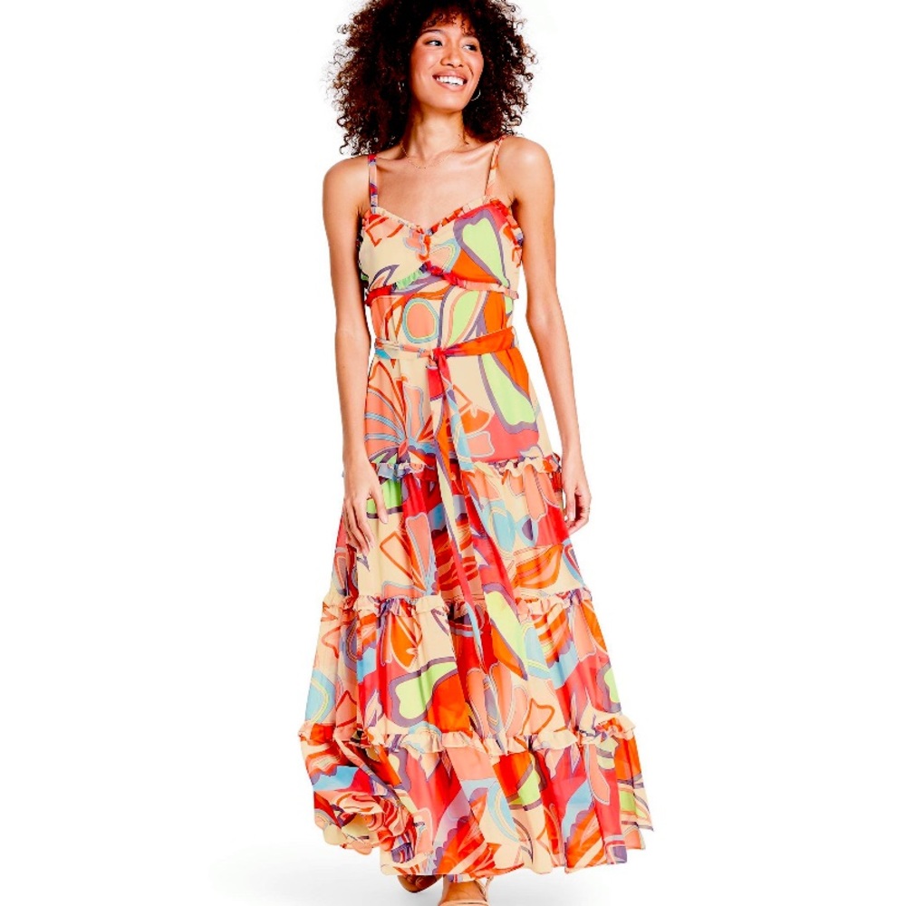 Alexis x Target Floral Tiered Ruffle Dress